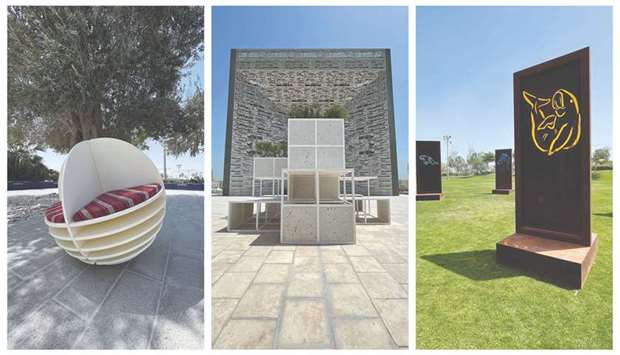 Majdulin Nasrallah, left, Reema Abu Hassan, centre, and Ahmed Mahrous