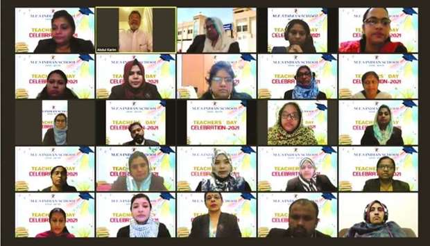 MES Indian School celebrated Teachersu2019 Day on the virtual platform to honour teachers for their commitment and supreme contribution to the lives of pupils.