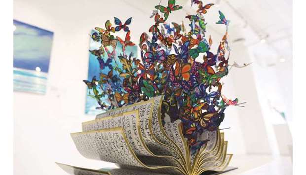 The exhibition, according to an official Katara press statement, features a collection of works by world-renowned contemporary artists.