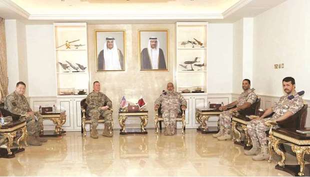 The meeting dealt with reviewing bilateral military co-operation between the two countries, and the means to enhance them.