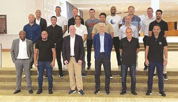 Omani football star Ali al-Habsi (rear, third from right) was chosen to be a part of an illustrious group of players and coaches by FIFA as part of the global football bodyu2019s consultation process on the future of the game.