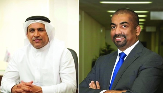 Abdul Hakeem Mostafawi, CEO of HSBC in Qatar, and Shreen Abeysekera, director, head of Securities Services Markets and Securities Services at HSBC Qatar.