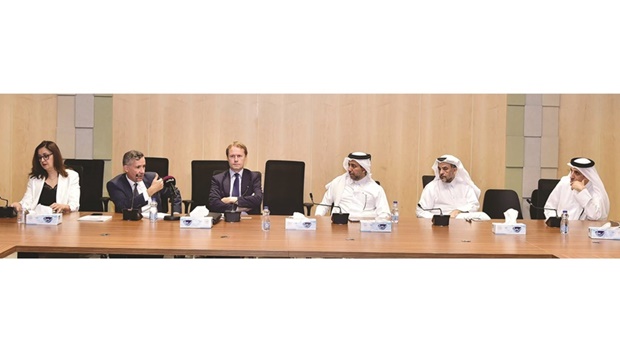 Officials during the announcement.