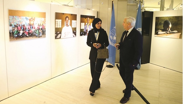 The Permanent Mission of Qatar to the UN in Geneva, in co-operation with the Education Above All Foundation (EAA), organised a photography exhibition at the United Nations Palace in Geneva on the occasion of the UN International Day to Protect Education from Attack.