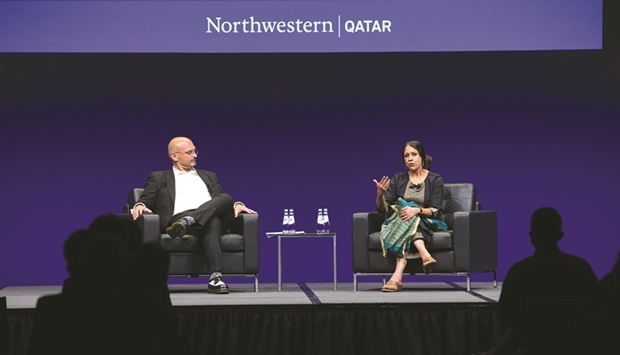 Banerjee discussed her intellectual trajectory and how it shaped her perspective of the notion of the Global South in a conversation with NU-Q dean and CEO, Marwan M Kraidy.