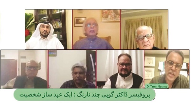 A number of reputable Urdu scholars from Pakistan and India highlighted his Urdu literary services and various aspects of his personality. Hundreds of Urdu lovers from Qatar, Pakistan, India and many other countries witnessed the programme live on the Facebook.