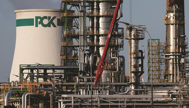 Industrial facilities of the PCK oil refinery are pictured in Schwedt/Oder, Germany. The countryu2019s seizure on Friday of Russian oil assets has been a possibility for months, but the measure kicks off what promises to be a stern test of Berlinu2019s contingency planning.
