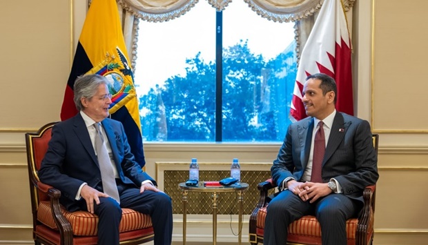 During the meeting, they reviewed bilateral cooperation relations between the two countries, especially in the field of investment, in addition to a number of regional and international issues of common interest.