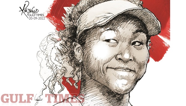 Naomi Osaka (Illustration by Reynold/Gulf Times)