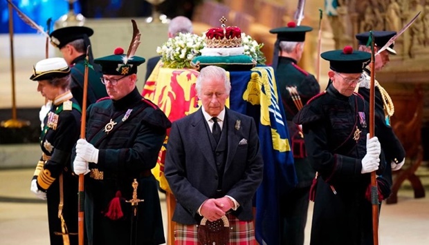 Queen Elizabeth II is laid to rest on Monday, after a grand state funeral attended by leaders from around the world, and a historic las  ceremonial journey through the packed streets of London.