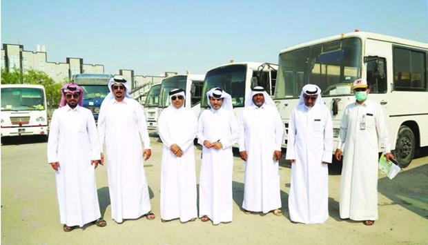 The awareness campaign team from Doha Municipality.