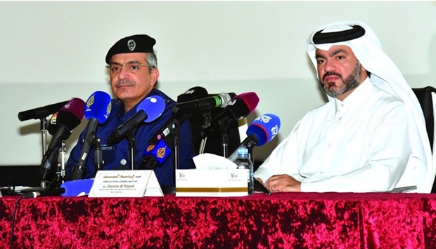 Officials at the press conference. PICTURE: Thajudheen