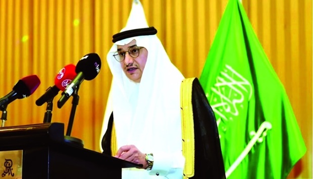 Saudi Arabian ambassador Prince Mansour bin Khalid bin Farhan al-Saud