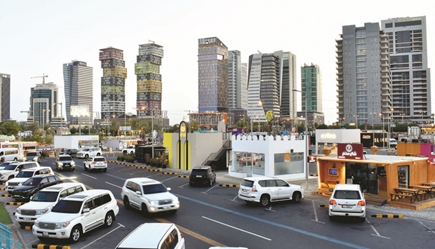 The Lusail Marina Food Arena offers a picturesque view of uniquely-designed buildings. PICTURE: Thajudheen 