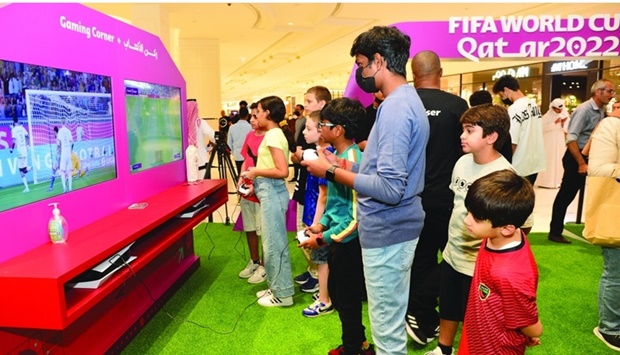 A moment from the activation zone at Place Vendome in Lusail Friday. PICTURES: Shaji Kayamkulam.