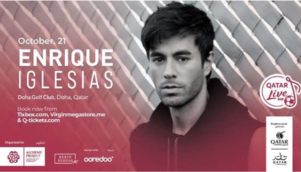 Qatar Airways and Qatar Tourism, in association with Alchemy Project has recently announced that Enrique Iglesias is all set with his first ever full show to perform live in Doha Golf Club under Qatar Live 2022 series of events.