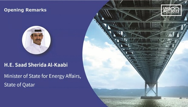 HE the Minister of State for Energy Affairs, Saad bin Sherida al-Kaabi delivered keynote address at the 11th LNG Producer-Consumer Conference, which was hosted and held virtually from Japan.