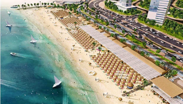 This was highlighted by Qatar Tourism on social media, noting that the project is an extensive new tourism development, covering 40,000sqm of a premium beachfront in the heart of Doha.