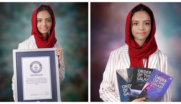 Qatar-based Indian student Laiba Abdul Basit has been recognised by the Guinness World Records as the youngest person (female) to publish a book series.
