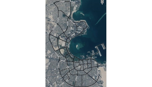 The plan u2013 which will be implemented from 3-10 pm u2013 will divert vehicles with general transport number plates and black private transport number plates away from central Doha.