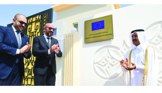The opening ceremony was attended by HE Secretary-General of the Ministry of Foreign Affairs Dr Ahmed bin Hassan al-Hammadi, Qatar's ambassador to the European Union Abdulaziz bin Ahmed al-Malki and Ambassador-designate of the European Union to Qatar Dr Cristian Tudor
