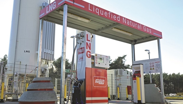 An LNG filling station is pictured in Soltau, Germany. The energy crunch is forcing Germany to sign fossil-fuel contracts that last decades as the country balances keeping the lights on and homes heated against meeting environmental targets.