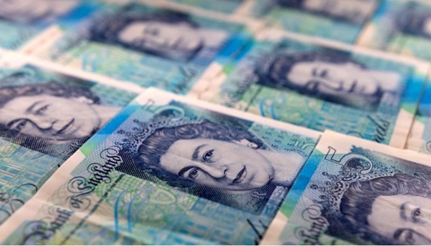 Pound banknotes are seen in this illustration taken March 1, 2022.