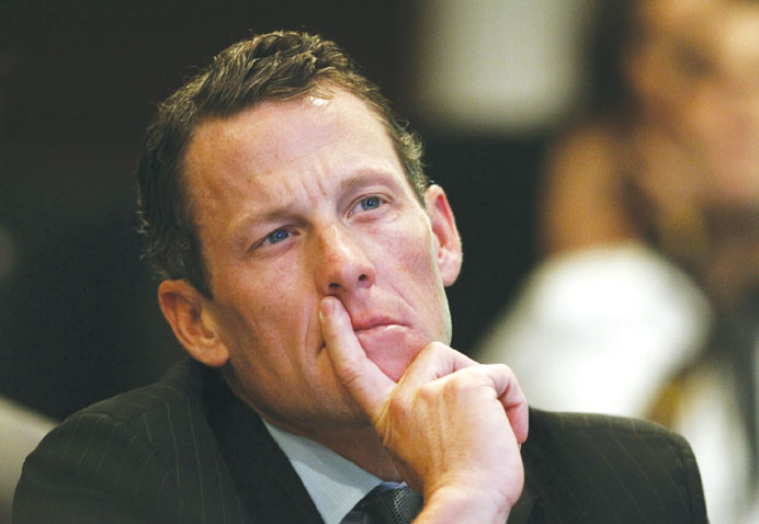 Disgraced cyclist: Lance Armstrong