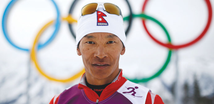 Nepalu2019s Dachhiri Dawa Sherpa during a cross-country training session. (Reuters)