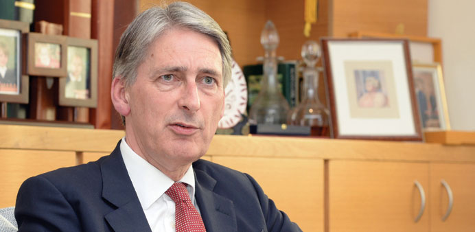 Secretary of state for defence Philip Hammond. PICTURE: Thajudheen