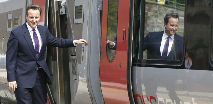 Britainu2019s Prime Minister David Cameron:  rather than lambasting Cameron while lauding Obama, Nobel Prize-winning economist Paul Krugman should be prai