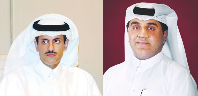 Sheikh Dr Khaled bin Thani bin Abdullah al-Thani and Ali al-Obaidli
