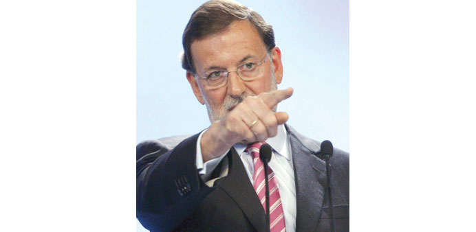 Rajoy: fingered in the graft allegations.