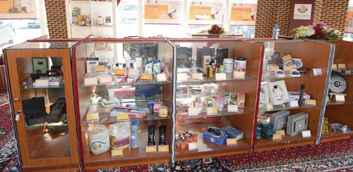 Some of the items on display at the exhibition.