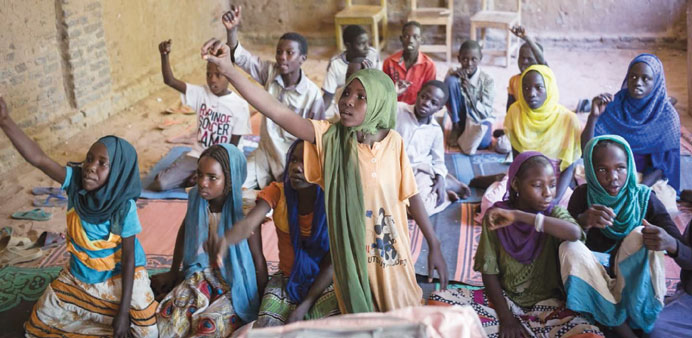Some of the children enrolled under the programme.