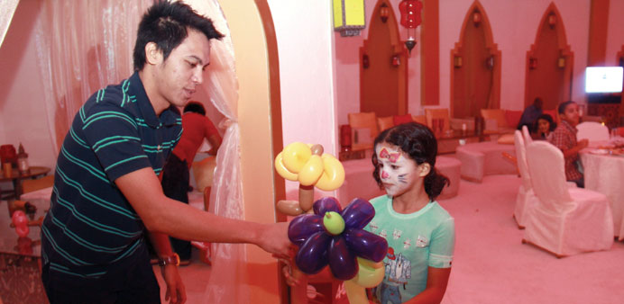 Moments from the charity Iftar.