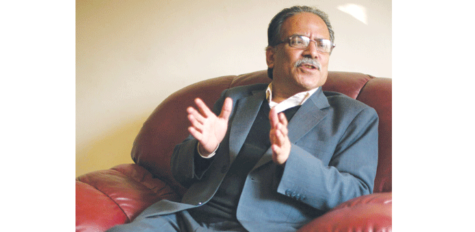 Pushpa Kamal Dahal u2026 Hoping to consolidate power.