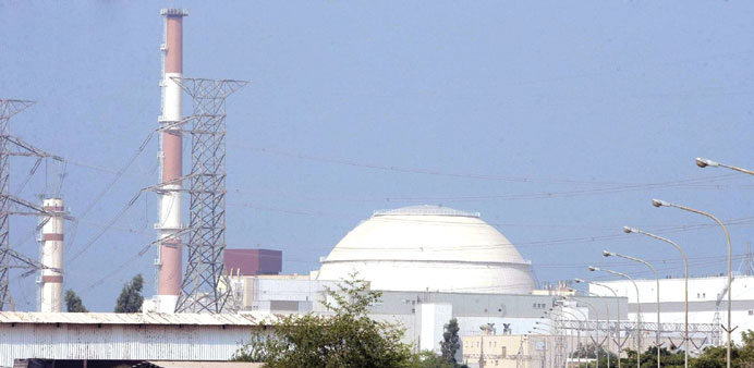 A general view of the nuclear power plant in Bushehr, Iran.