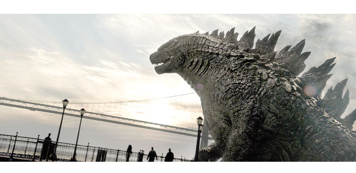 EPIC ADVENTURE: A still from Godzilla.