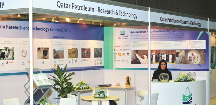 The QPRTC exhibition booth at ARC u201913.