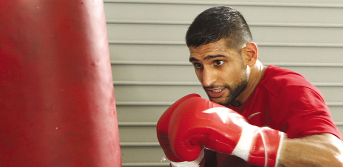 British boxer Amir Khan.