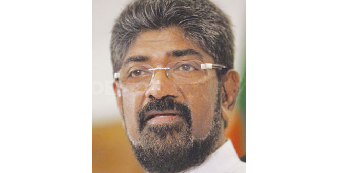 Keheliya Rambukwella, cabinet spokesman and minister.