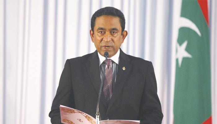 President Abdulla Yameen says the security measures were needed to ensure the safety of the parliament building.