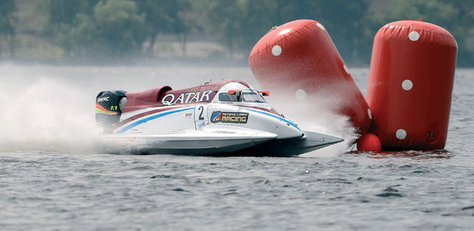 Shaun Torrente of the Qatar Team on the Kiev Sea.