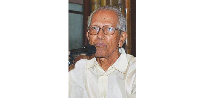 Prof M K Sanoo: Doha award