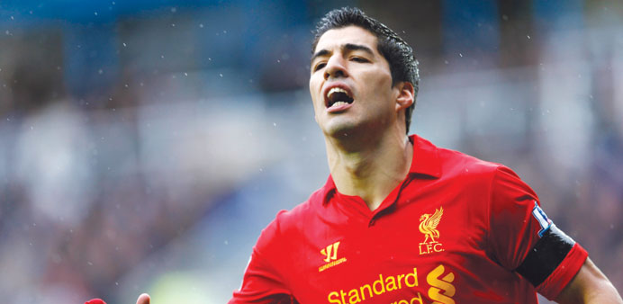 Liverpool striker Luis Suarez.