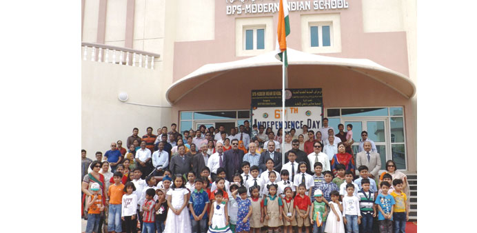 The celebrations at DPS-Modern Indian School.