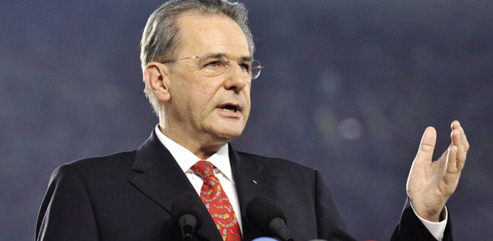Jacques Rogge, IOC president .