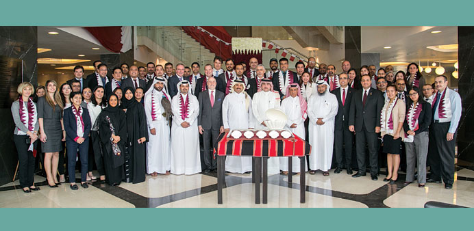 Katara Hospitality officials and staff on the occasion.