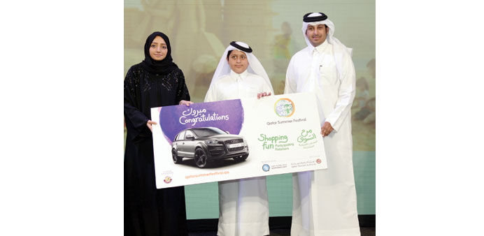 One of the winners of two Audi cars.